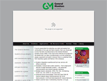 Tablet Screenshot of generalmonitorssystems.com